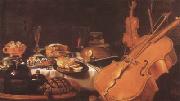 Still Life with Musical instruments (mk08) Pieter Claesz